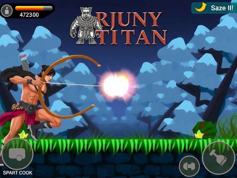 Intense Archery Battle in Arjuna's Archery Titan Arjuna's Archery Titan Gameplay Screenshot